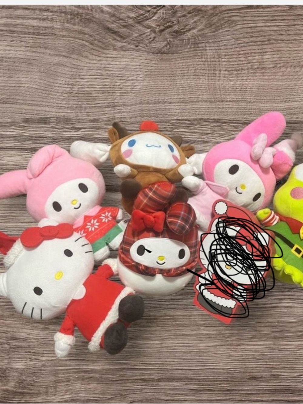 LOT!! Hello kitty Sanrio squishmellows Christmas holiday lot plush friends
